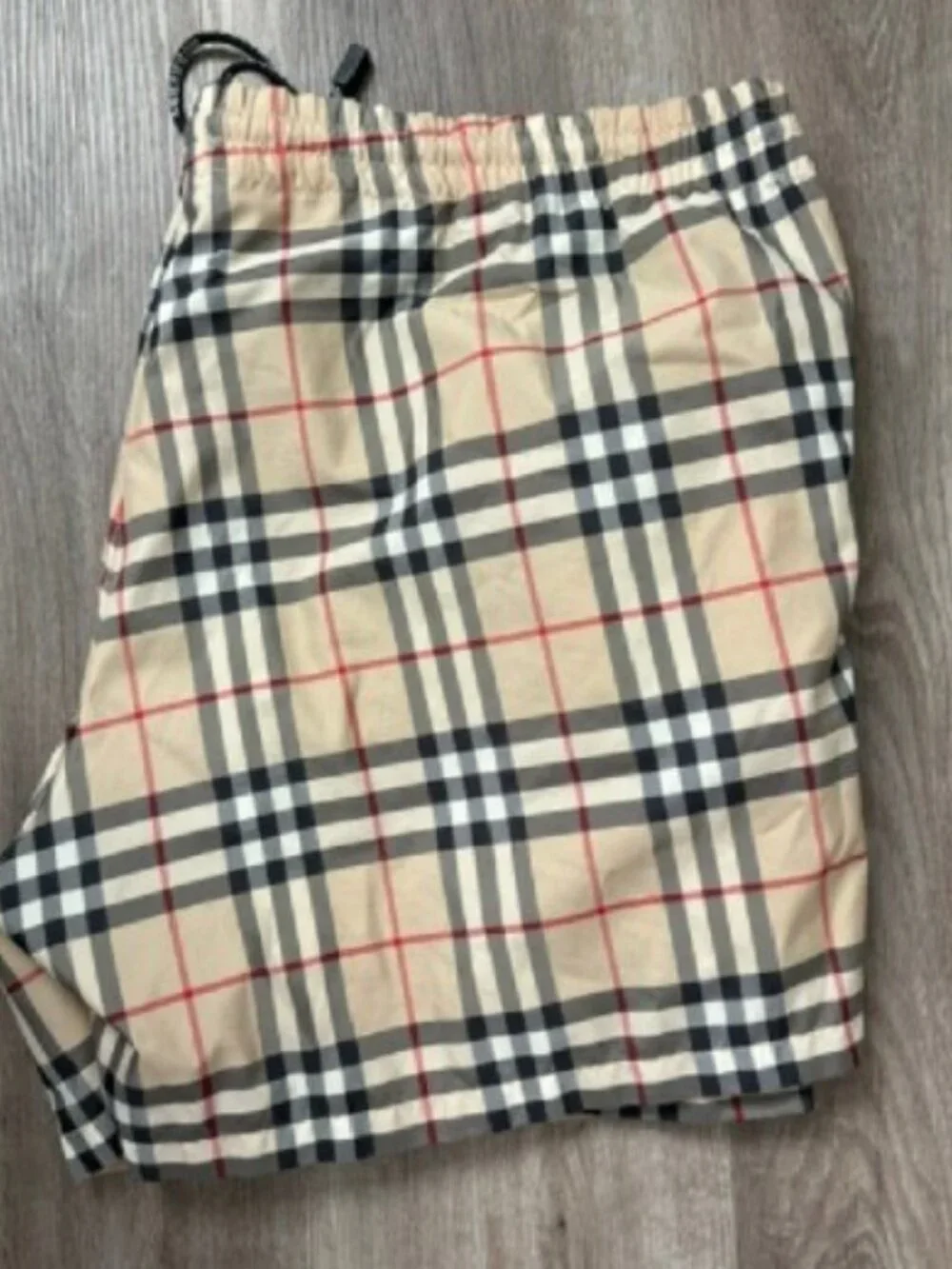 Vintage Burberry Nova Check Swim Shorts - Size XXL.